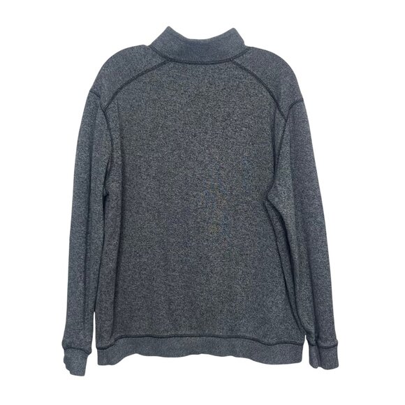 Paradise Collection 1/4 Zip Pullover Sweater Mens Large Gray Warm Casual - Picture 2 of 7